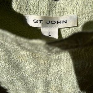 St. John knit mint 2 piece set with tank and skirt